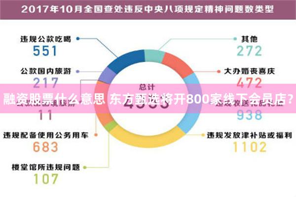 融资股票什么意思 东方甄选将开800家线下会员店？