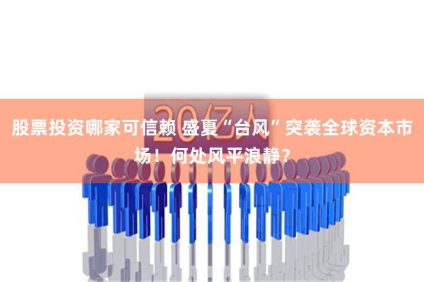 股票投资哪家可信赖 盛夏“台风”突袭全球资本市场！何处风平浪静？