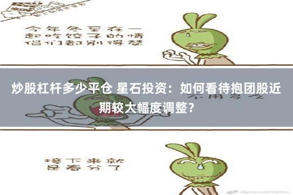 炒股杠杆多少平仓 星石投资：如何看待抱团股近期较大幅度调整？