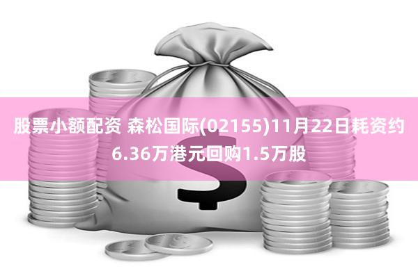 股票小额配资 森松国际(02155)11月22日耗资约6.36万港元回购1.5万股