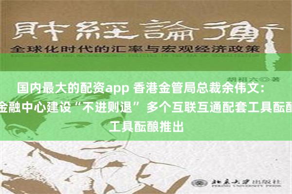 国内最大的配资app 香港金管局总裁余伟文： 国际金融中心建设“不进则退” 多个互联互通配套工具酝酿推出